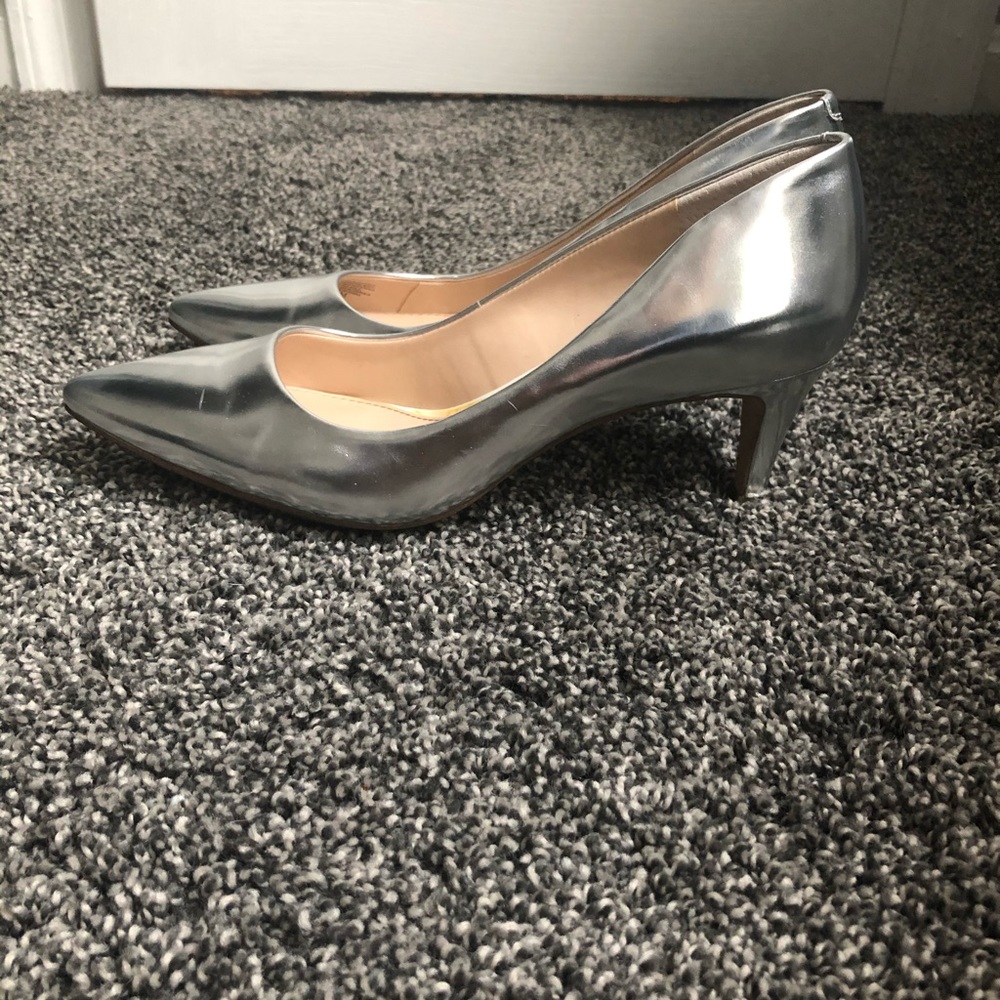 Banana republic silver heels